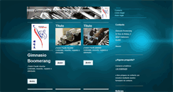 Desktop Screenshot of gimnasioboomerang.com